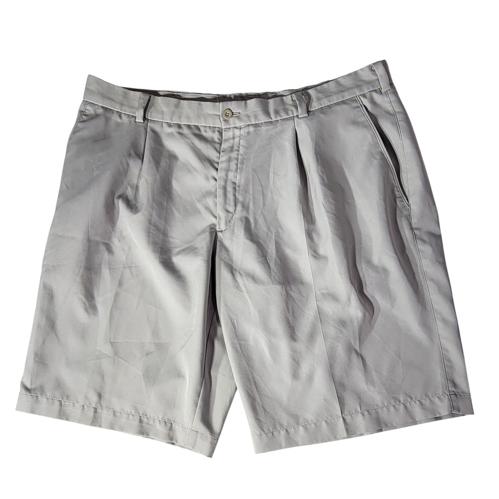Nike Golf Mens Gray Pleated Performance Shorts Size 38‎